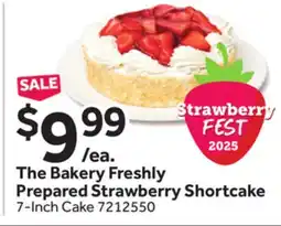 Stop&Shop The Bakery Freshly Prepared Strawberry Shortcake offer