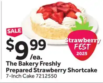 Stop&Shop The Bakery Freshly Prepared Strawberry Shortcake offer