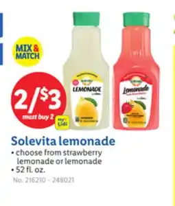 Lidl Solevita lemonade offer