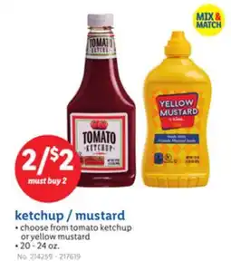 Lidl ketchup/mustard offer