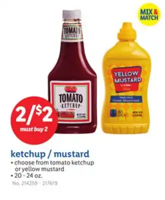 Lidl ketchup/mustard offer