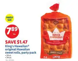 Lidl ea.King's Hawaiian original Hawaiian sweet rolls, party pack offer