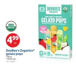 Lidl DeeBee's Organics gelato pops offer