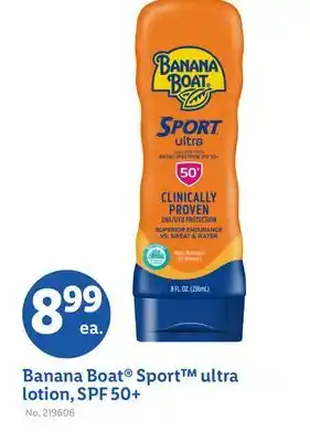 Lidl Banana Boat Sport ultra lotion, SPF 50 + offer