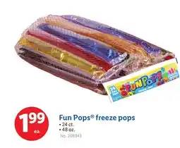 Lidl Fun Pops freeze pops offer