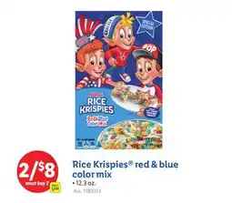 Lidl Rice Krispies red & blue color mix offer