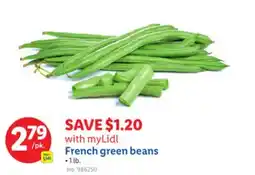 Lidl French green beans offer