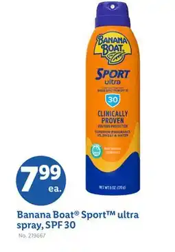 Lidl Banana Boat Sport ultra spray, SPF 30 offer