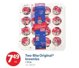 Lidl Two-Bite Original brownies offer