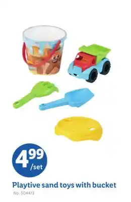 Lidl Playtive sand toys with bucket offer