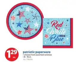 Lidl patriotic paperware offer
