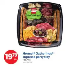 Lidl Hormel Gatherings supreme party tray offer
