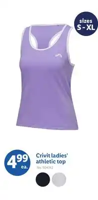 Lidl Crivit ladies' athletic top offer