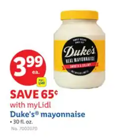 Lidl Duke's mayonnaise offer