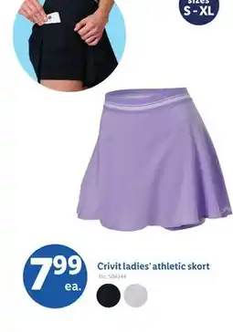 Lidl Crivit ladies' athletic skort offer