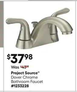 Lowe's Dover Chrome Bathroom Faucet offer