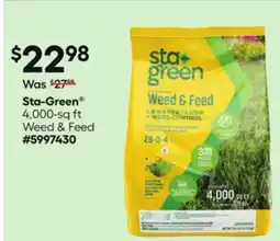 Lowe's 4,000-sq ft Weed & Feed offer