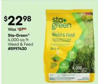 Lowe's 4,000-sq ft Weed & Feed offer
