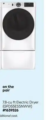 Lowe's the 7.8-cu ft Electric Dryer offer