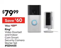 Lowe's Video Doorbell and Indoor Cam Smart Security Camera Starter Set offer
