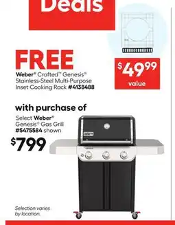 Lowe's Select Weber Genesis Gas Grill offer