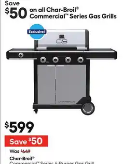 Lowe's Commercial Series 4-Burner Gas Grill and Griddle combo offer