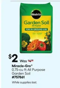 Lowe's 0.75-cu ft All Purpose Garden Soil offer