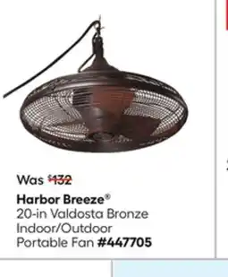 Lowe's 20-in Valdosta Bronze Indoor/Outdoor Portable Fan offer