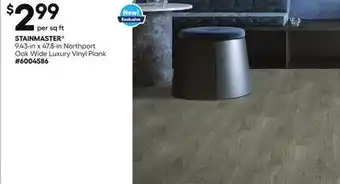Lowe's 9.43-in x 47.8-in Northport Oak Wide Luxury Vinyl Plank offer