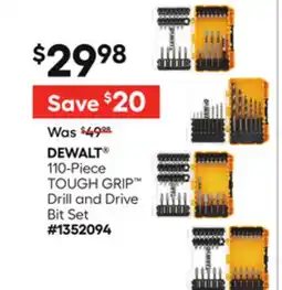 Lowe's 110-Piece TOUGH GRIP Drill and Drive Bit Set offer