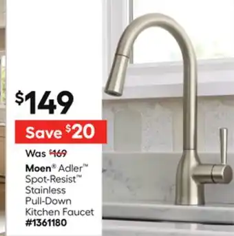 Lowe's Adler Spot-Resist Stainless Pull-Down Kitchen Faucet offer