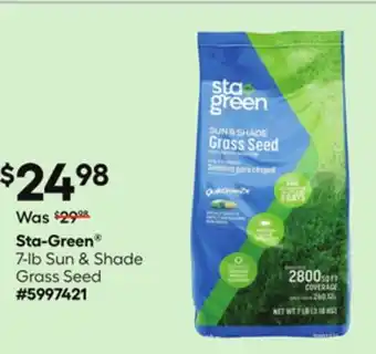 Lowe's 7-lb Sun & Shade Grass Seed offer