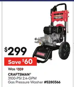 Lowe's 3100-PSI 2.4-GPM Gas Pressure Washer offer