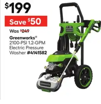 Lowe's 2100-PSI 1.2-GPM Electric Pressure Washer offer