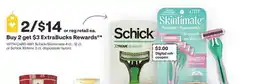CVS Schick/Skintimate 4 ct., 12 ct. or Schick Xtreme 3 ct. disposable razors offer