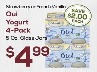 DeCicco & Sons Oui Yogurt 4-Pack offer