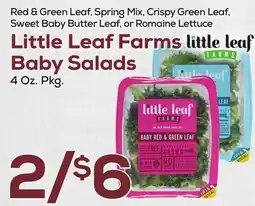 DeCicco & Sons Little Leaf Farms Baby Salads offer