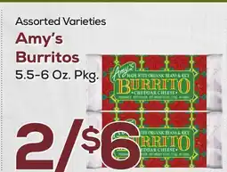 DeCicco & Sons Amy's Burritos offer