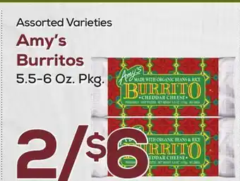 DeCicco & Sons Amy's Burritos offer