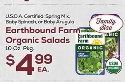 DeCicco & Sons Earthbound Farm Organic Salads offer