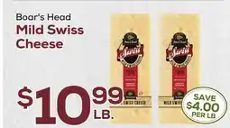 DeCicco & Sons Boar's Head Mild Swiss Cheese offer