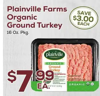 DeCicco & Sons Plainville Farms Organic Ground Turkey offer