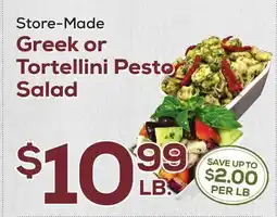 DeCicco & Sons Greek or Tortellini Pesto Salad offer