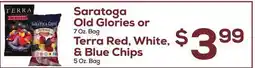DeCicco & Sons Saratoga Old Glories or 7 Oz. Bag Terra Red, White, & Blue Chips 5 Oz. Bag offer