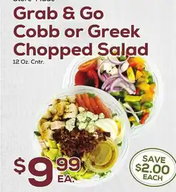 DeCicco & Sons Grab & Go Cobb or Greek Chopped Salad offer