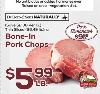 DeCicco & Sons Bone-In Pork Chops offer