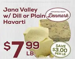 DeCicco & Sons Jana Valley w/Dill or Plain Havarti offer