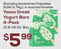 DeCicco & Sons Yasso Greek Yogurt Bars 4-Pack 10.6-14 Oz. Box offer