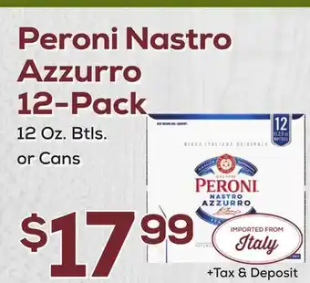 DeCicco & Sons Peroni Nastro Azzurro 12-Pack offer