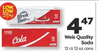 Weis Markets Weis Quality Soda offer